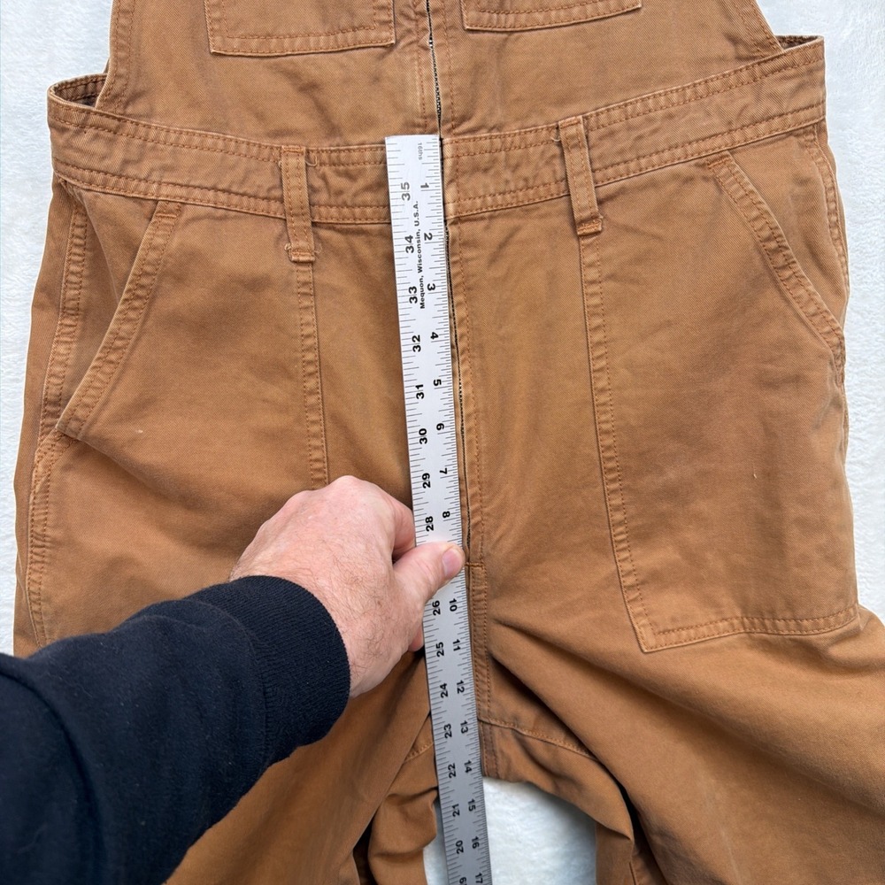 Abercrombie & Fitch Overalls Womens Medium Brown Carpenter Workwear Utility - Picture 7 of 15